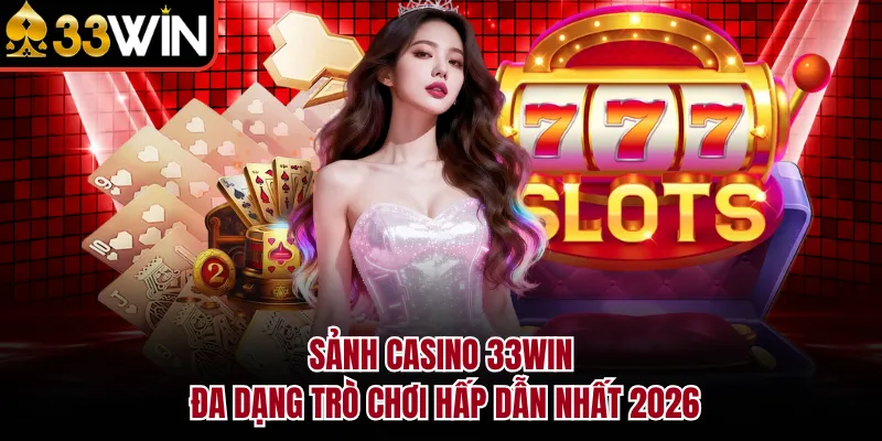 Sảnh casino 33WIN đa dạng trò chơi hấp dẫn nhất2026